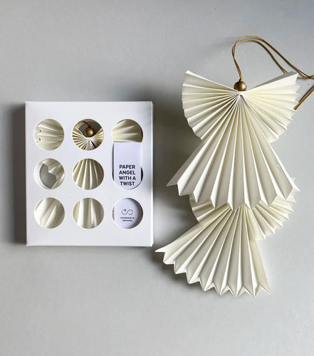 Englefold m. forgyldt træperle