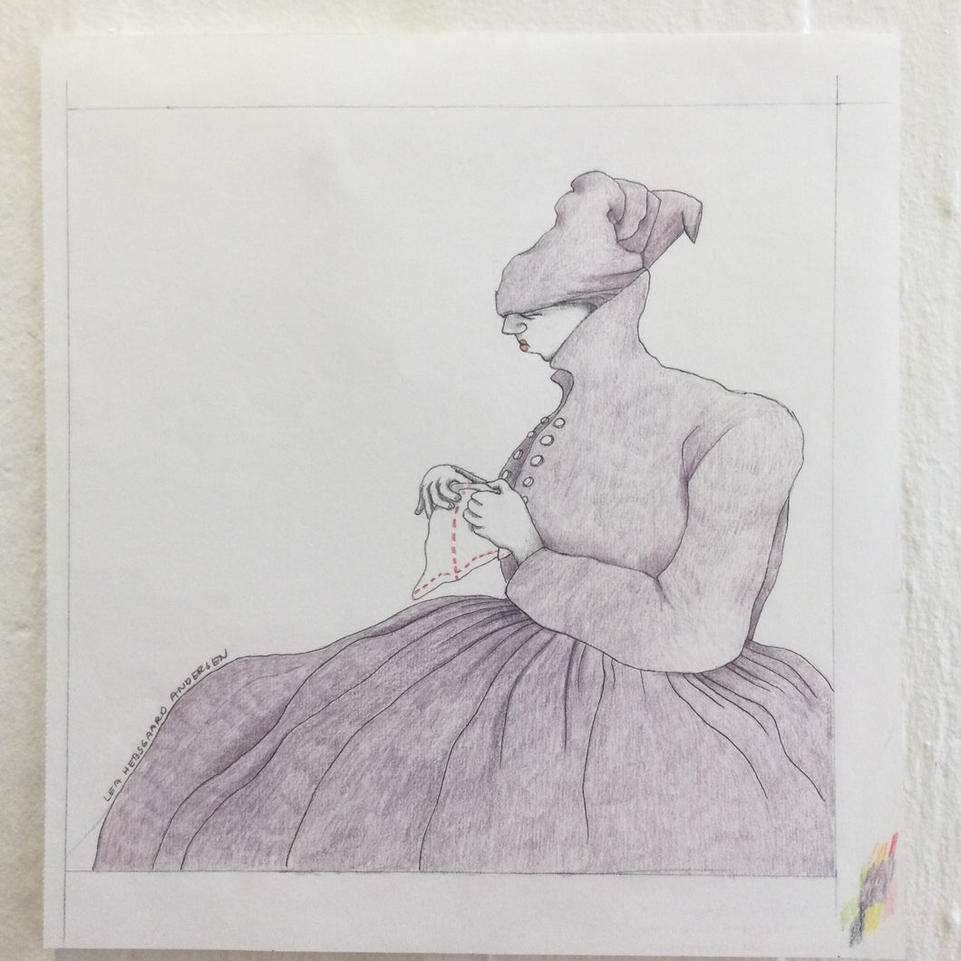 Original tegning -  ‘Tante Lilla’