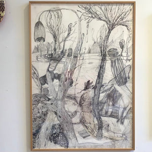 Stine Illum - ‘Under vandet’ - original tegning