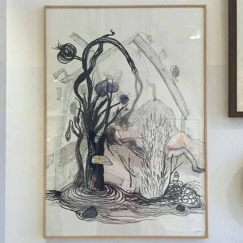 Stine Illum - ‘Hundestræk’ - original tegning